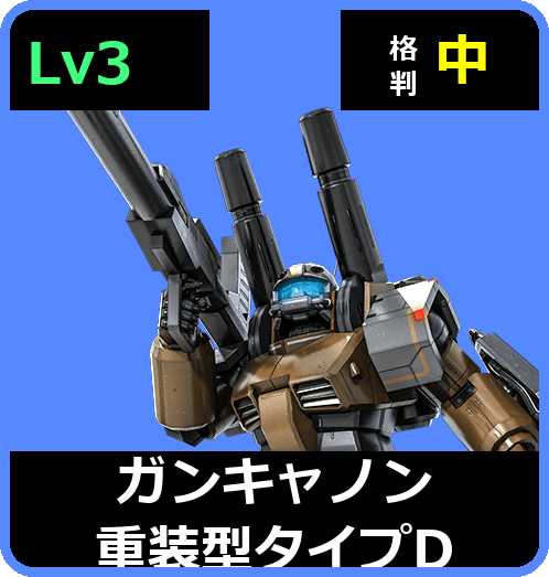ガンキャノン重装型タイプD Lv3 (C500/Ground)